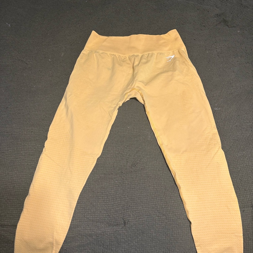 Gymshark Vital Seamless 2.0 Leggings Yellow Marl